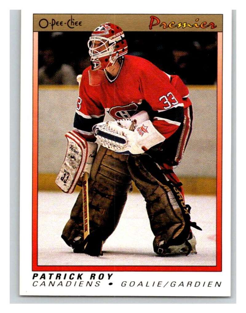 (HCW) 1990-91 OPC Premier #101 Patrick Roy Canadiens Mint Image 1
