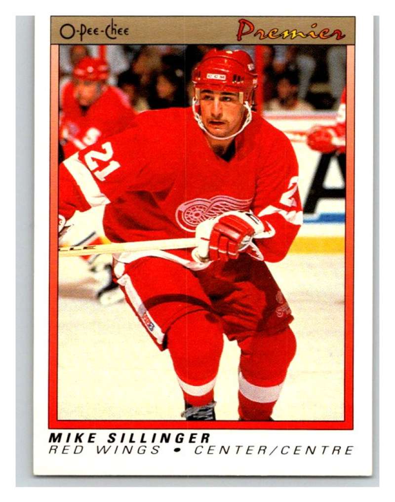 (HCW) 1990-91 OPC Premier #107 Mike Sillinger RC Rookie Red Wings Mint Image 1