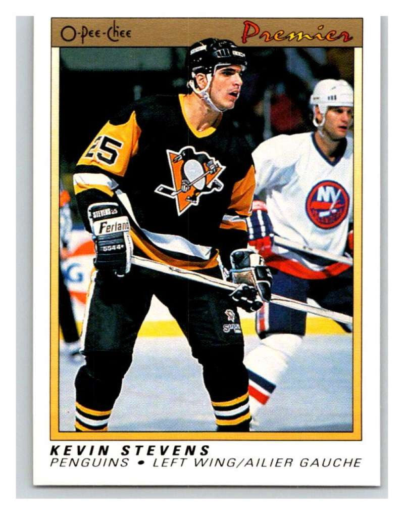 (HCW) 1990-91 OPC Premier #111 Kevin Stevens RC Rookie Penguins Mint