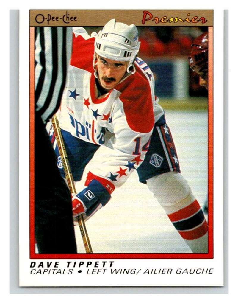 (HCW) 1990-91 OPC Premier #119 Dave Tippett Mint Image 1