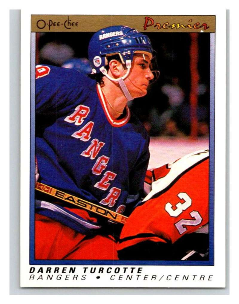 (HCW) 1990-91 OPC Premier #123 Darren Turcotte RC Rookie NY Rangers Mint