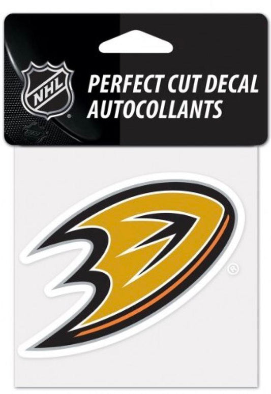 (HCW) Anaheim Ducks Perfect Cut Color 4"x4" NHL Licensed Decal Sticker Image 1