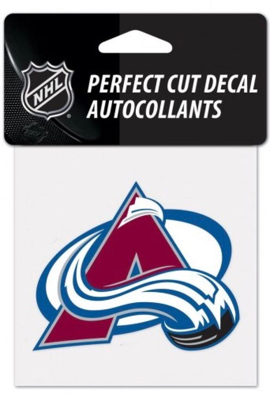 (HCW) Colorado Avalanche Perfect Cut Color 4"x4" NHL Licensed Decal Sticker Image 1