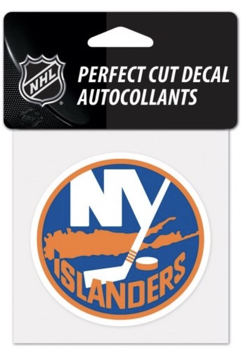 (HCW) New York Islanders Perfect Cut Color 4"x4" NHL Licensed Decal Sticker Image 1