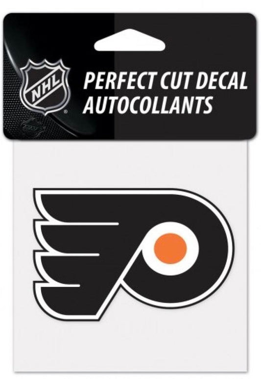 (HCW) Philadelphia Flyers Perfect Cut Color 4"x4" NHL Licensed Decal Sticker Image 1