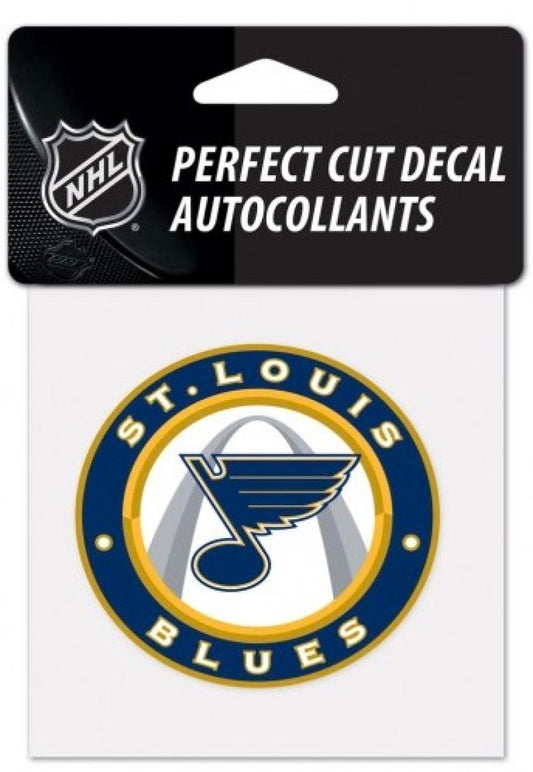 (HCW) St. Louis Blues Perfect Cut Color 4"x4" NHL Licensed Decal Sticker Image 1