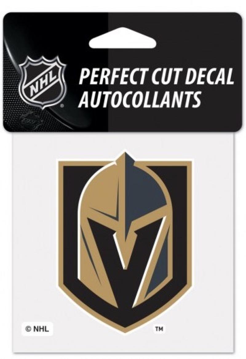 (HCW) Vegas Golden Knights Perfect Cut Color 4"x4" NHL Licensed Decal Sticker Image 1