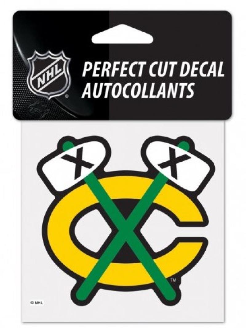 Chicago Blackhawks #2 Perfect Cut Color 4"x4"  Licensed Decal Sticker