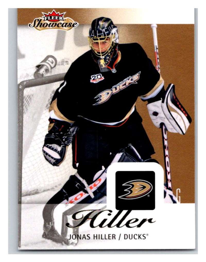  2013-14 Upper Deck Fleer Showcase #5 Jonas Hiller Ducks NHL Mint Image 1