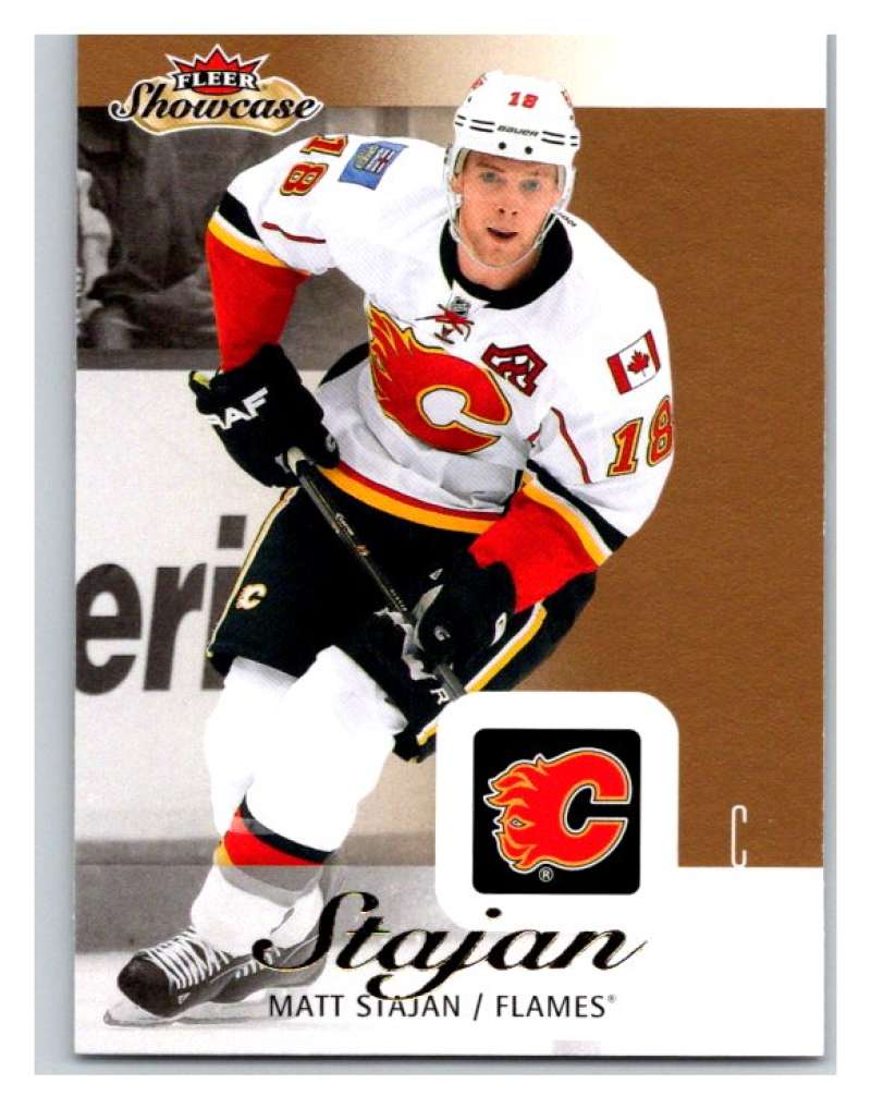  2013-14 Upper Deck Fleer Showcase #12 Matt Stajan Flames NHL Mint Image 1