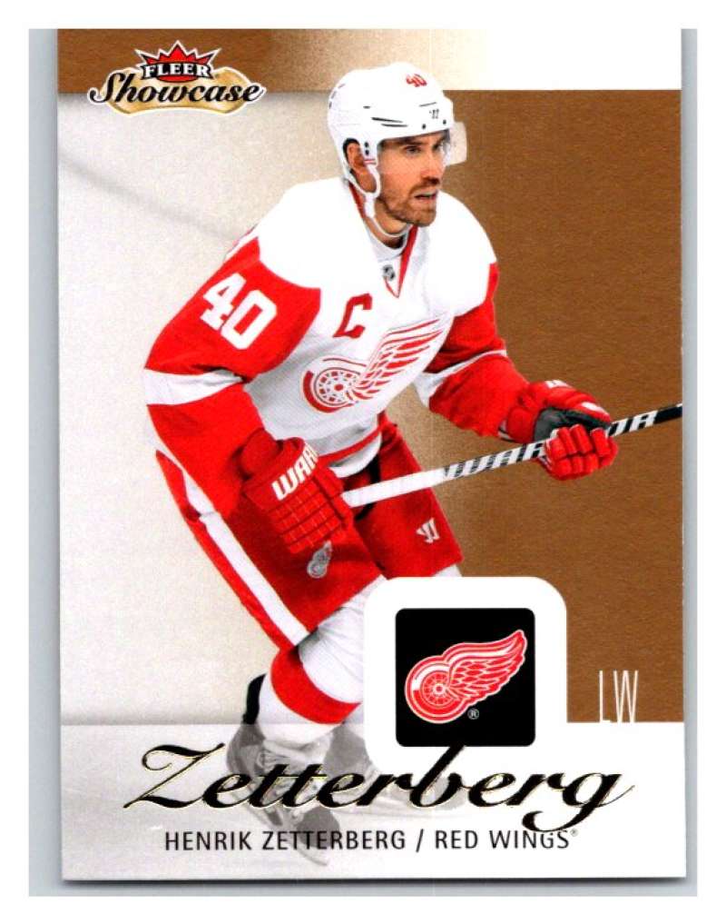 2013-14 Upper Deck Fleer Showcase #25 Henrik Zetterberg Red Wings NHL Mint Image 1
