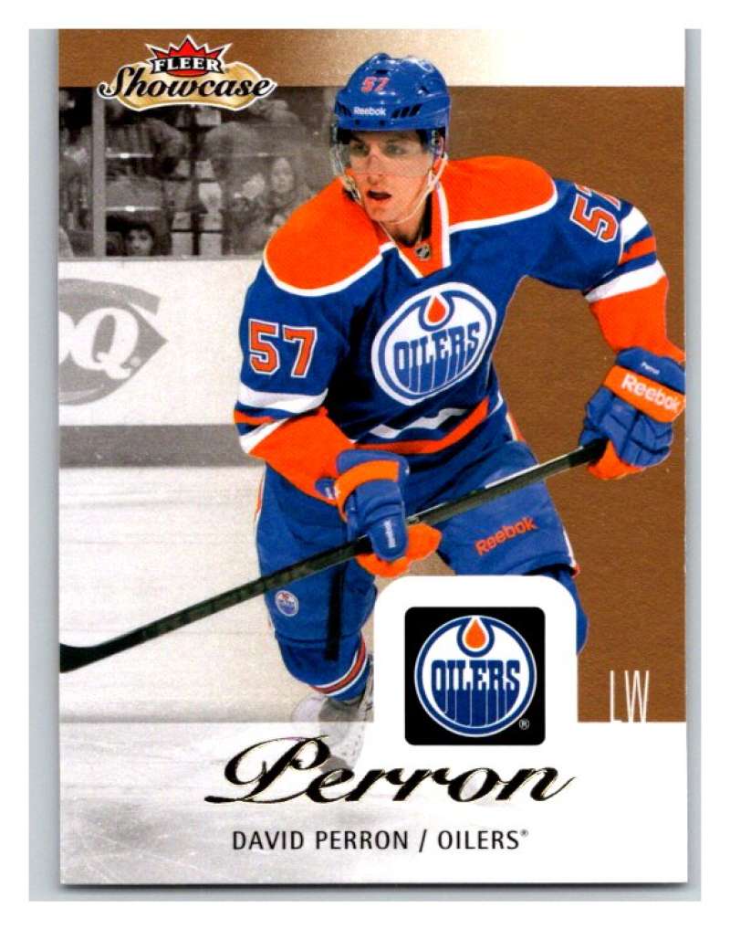 2013-14 Upper Deck Fleer Showcase #34 David Perron Oilers NHL Mint Image 1