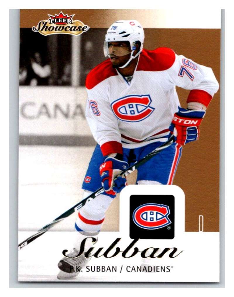  2013-14 Upper Deck Fleer Showcase #47 P.K. Subban Canadiens NHL Mint Image 1