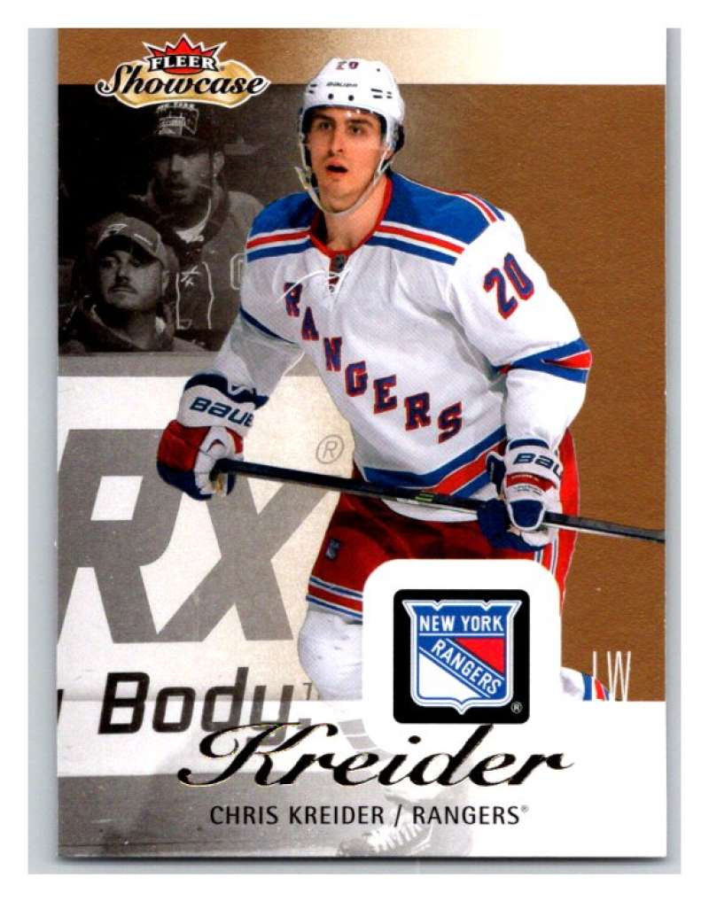  2013-14 Upper Deck Fleer Showcase #63 Chris Kreider NY Rangers NHL Mint Image 1