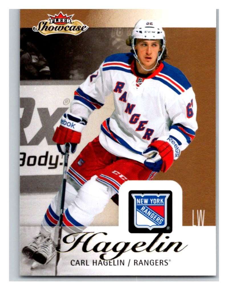  2013-14 Upper Deck Fleer Showcase #65 Carl Hagelin NY Rangers NHL Mint Image 1