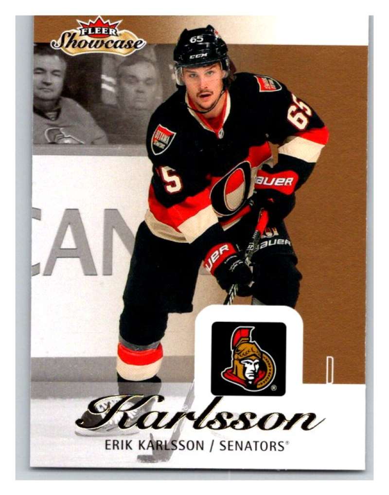  2013-14 Upper Deck Fleer Showcase #69 Erik Karlsson Senators NHL Mint Image 1