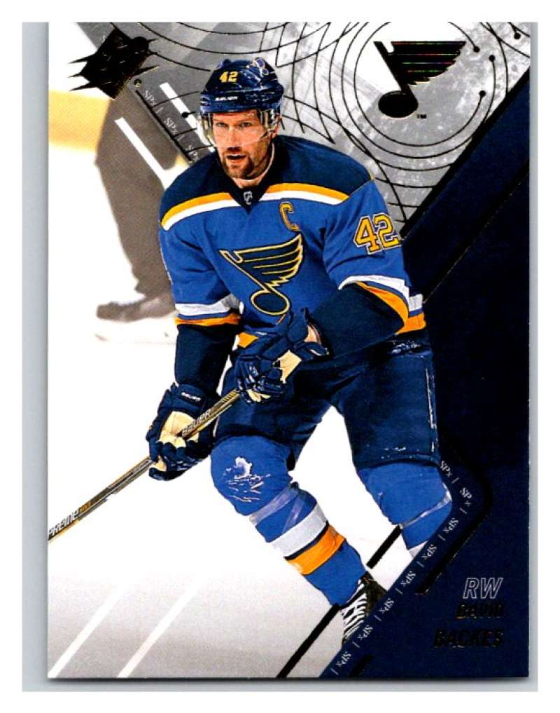 2015-16 SPx #4 David Backes Blues Upper Deck NHL Mint Image 1