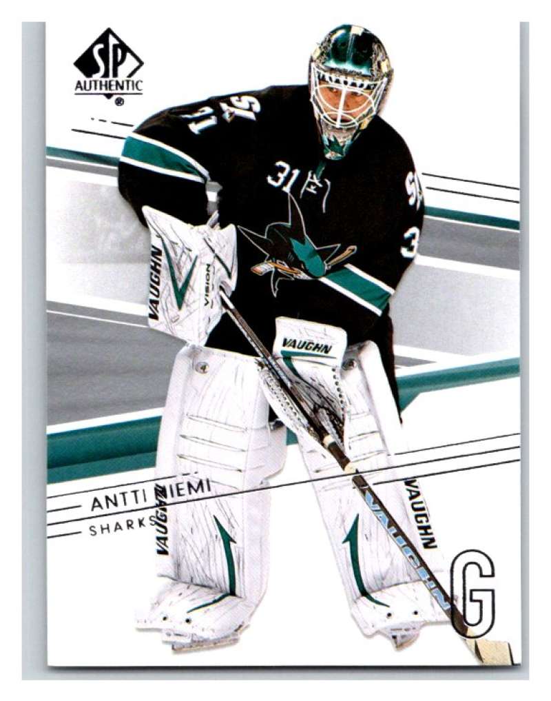  2014-15 Upper Deck SP Authentic #33 Antti Niemi Sharks NHL Mint Image 1