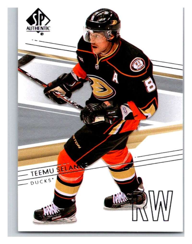  2014-15 Upper Deck SP Authentic #40 Teemu Selanne Ducks NHL Mint Image 1