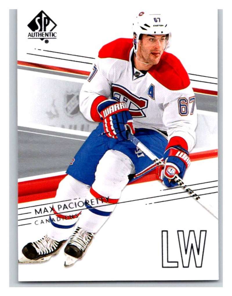  2014-15 Upper Deck SP Authentic #45 Max Pacioretty Canadiens NHL Mint Image 1