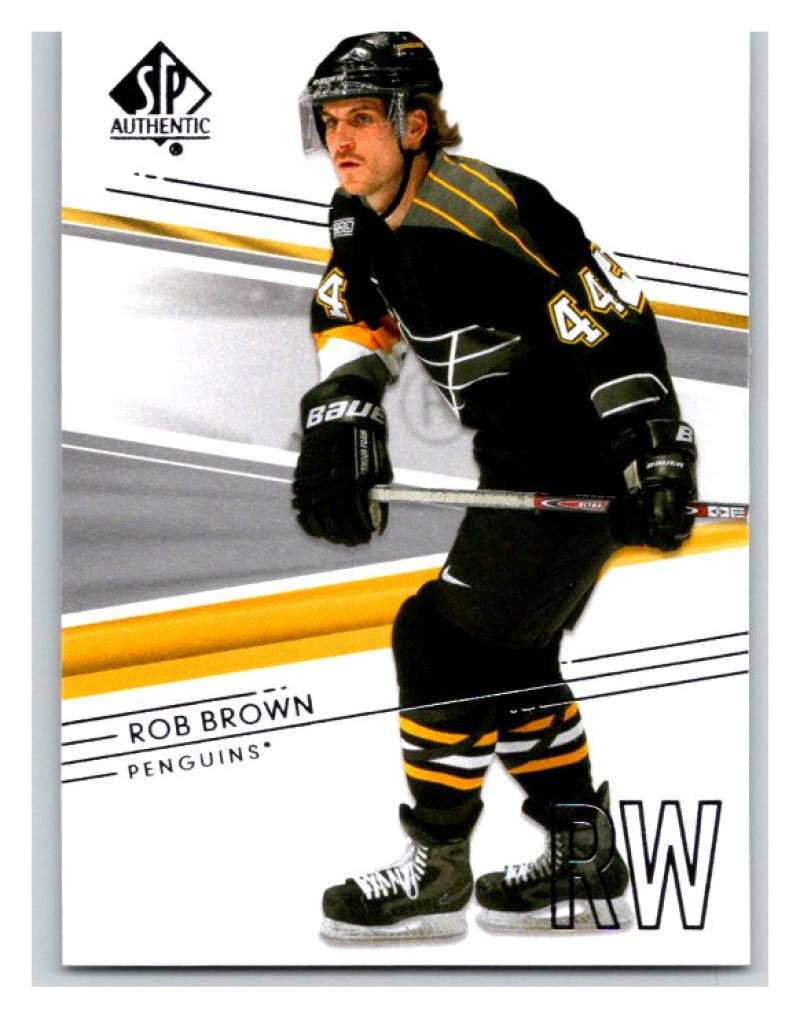  2014-15 Upper Deck SP Authentic #63 Rob Brown Penguins NHL Mint Image 1