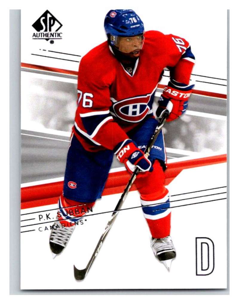  2014-15 Upper Deck SP Authentic #109 P.K. Subban Canadiens NHL Mint Image 1