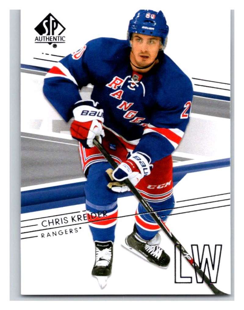  2014-15 Upper Deck SP Authentic #118 Chris Kreider NY Rangers NHL Mint Image 1