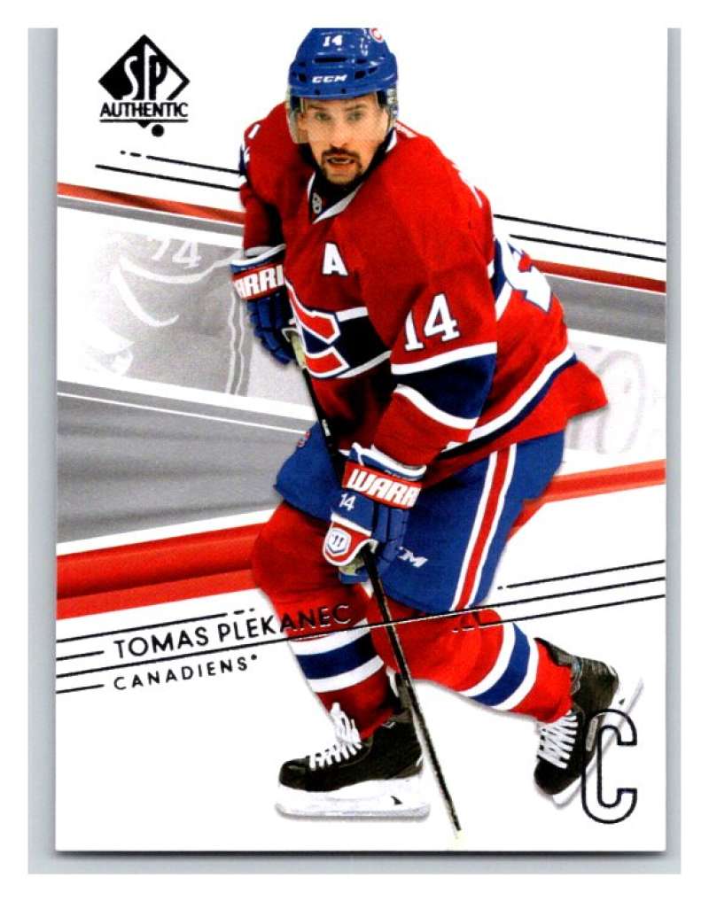  2014-15 Upper Deck SP Authentic #130 Tomas Plekanec Canadiens NHL Mint Image 1