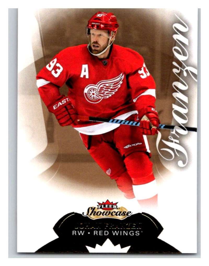  2014-15 Upper Deck Fleer Showcase #56 Johan Franzen Red Wings NHL Mint Image 1