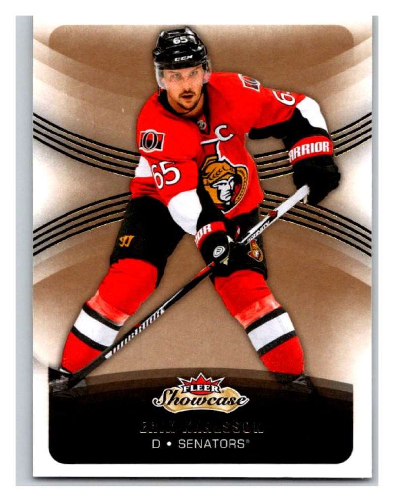 2015-16 Fleer Showcase #78 Erik Karlsson Senators NHL Mint Image 1