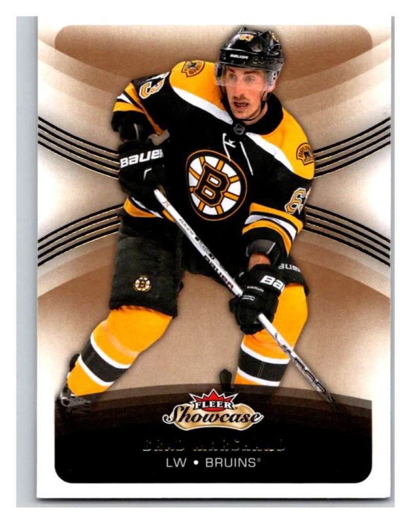 2015-16 Fleer Showcase #80 Brad Marchand Bruins NHL Mint Image 1