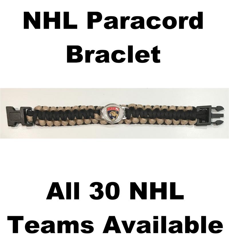 (HCW) Florida Panthers NHL Hockey Logo Paracord 8" Bracelet - New in Package Image 1