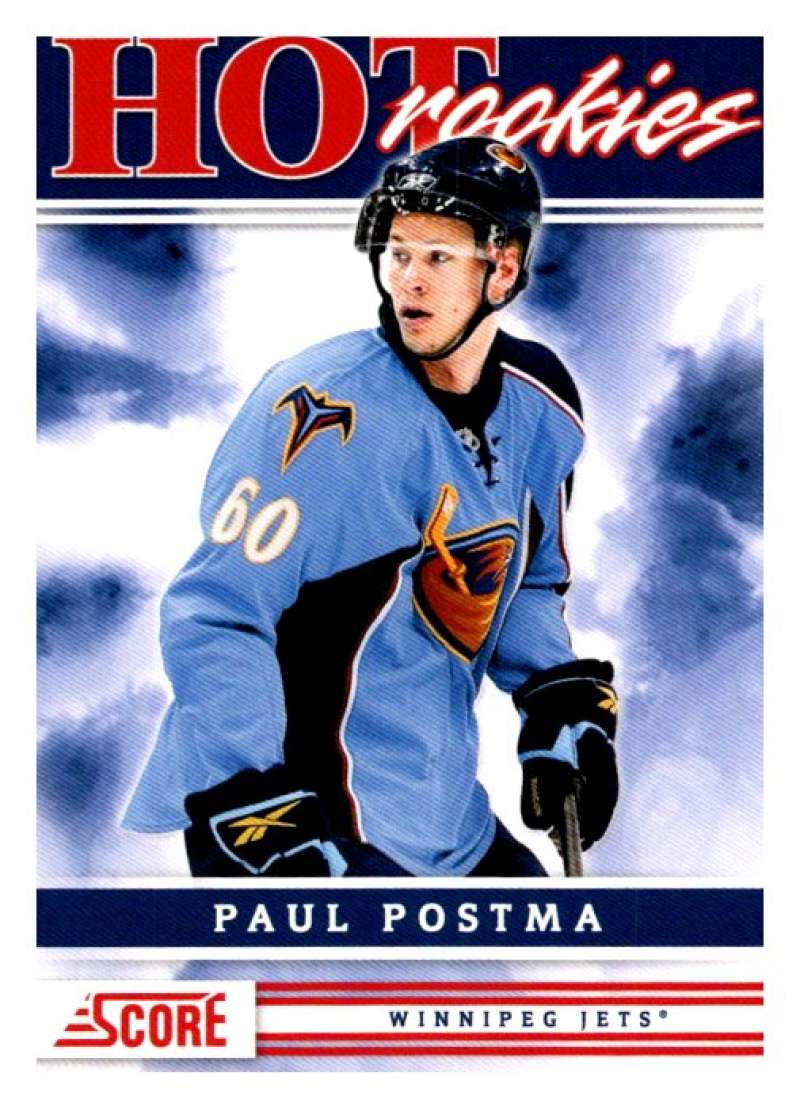 (HCW) 2011-12 Score Hot Rookies #501 Paul Postma Winn Jets Rookie RC Mint Image 1