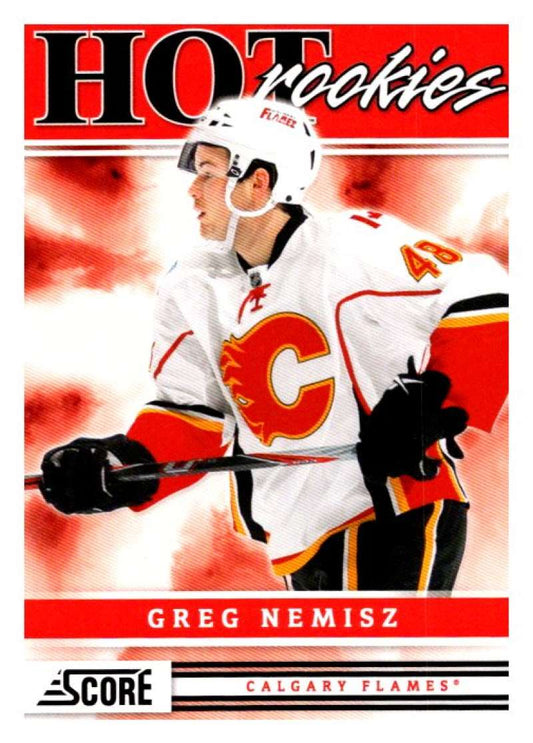 (HCW) 2011-12 Score Hot Rookies #503 Greg Nemisz Flames Rookie RC Mint Image 1