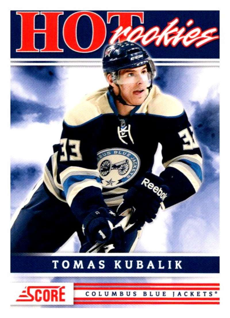 (HCW) 2011-12 Score Hot Rookies #507 Tomas Kubalik Blue Jackets Rookie RC Mint Image 1