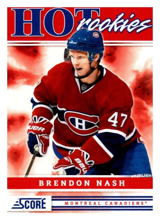 (HCW) 2011-12 Score Hot Rookies #515 Brendon Nash Canadiens Rookie RC Mint Image 1