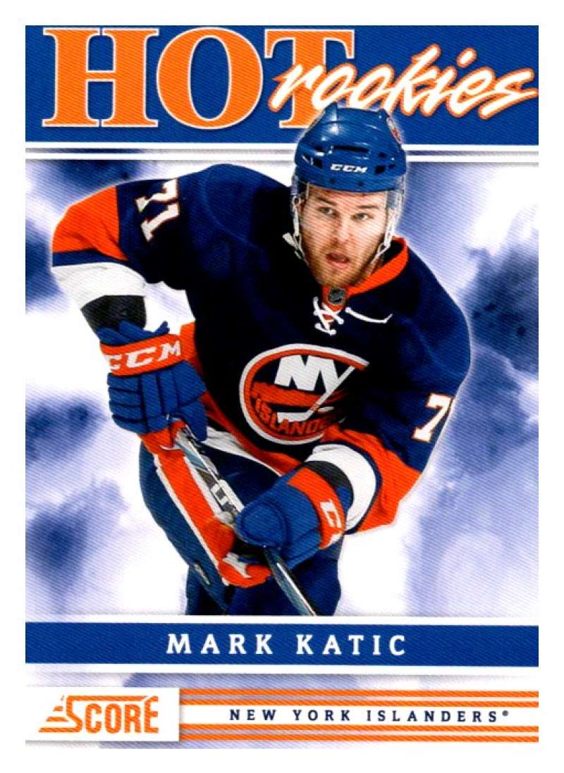 (HCW) 2011-12 Score Hot Rookies #519 Mark Katic NY Islanders Rookie RC Mint Image 1