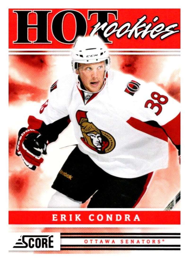 (HCW) 2011-12 Score Hot Rookies #524 Erik Condra Senators Rookie RC Mint Image 1