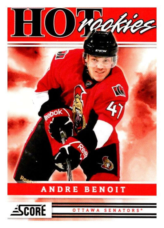 (HCW) 2011-12 Score Hot Rookies #525 Andre Benoit Senators Rookie RC Mint