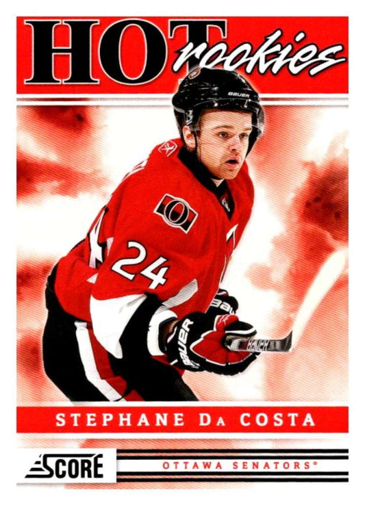 (HCW) 2011-12 Score Hot Rookies #527 Stephane Da Costa Senators Rookie RC Mint Image 1