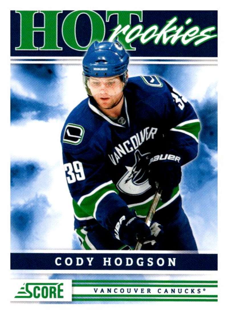 (HCW) 2011-12 Score Hot Rookies #533 Cody Hodgson Canucks Rookie RC Mint Image 1