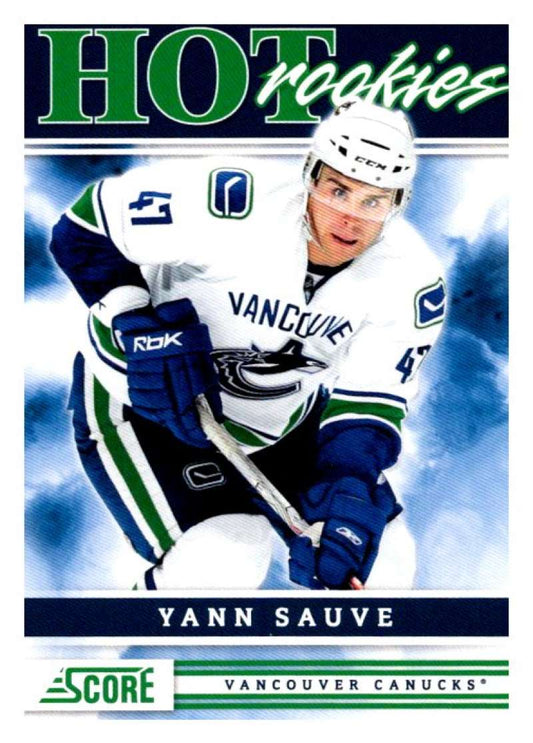 (HCW) 2011-12 Score Hot Rookies #534 Yann Sauve Canucks Rookie RC Mint Image 1