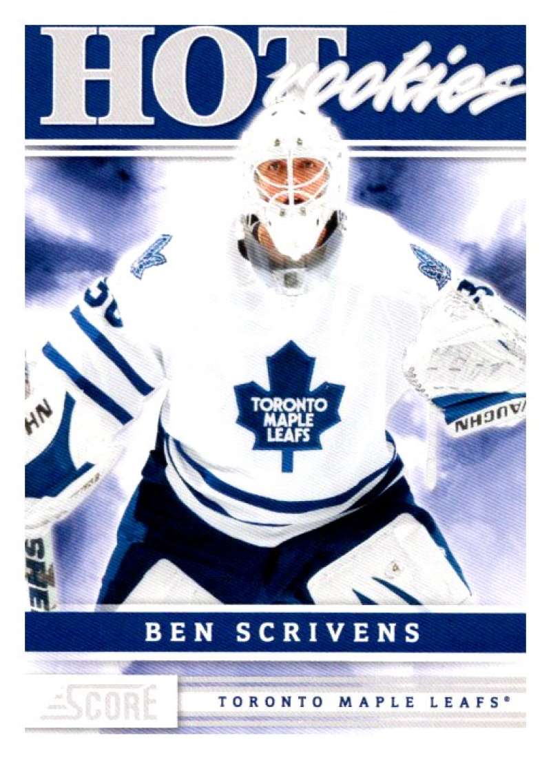 (HCW) 2011-12 Score Hot Rookies #538 Ben Scrivens Maple Leafs Rookie RC Mint Image 1