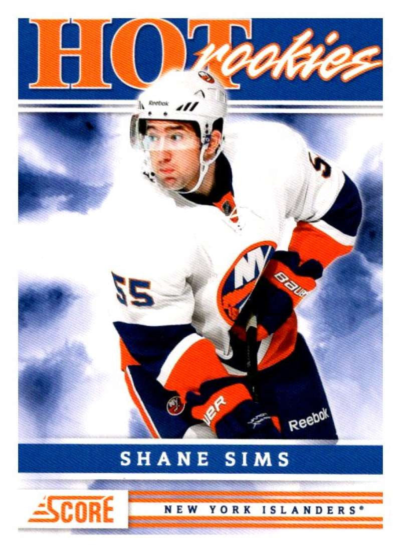 (HCW) 2011-12 Score Hot Rookies #545 Shane Sims NY Islanders Rookie RC Mint