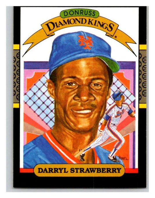 1987 Donruss #4 Darryl Strawberry Mets DK MLB Mint Baseball