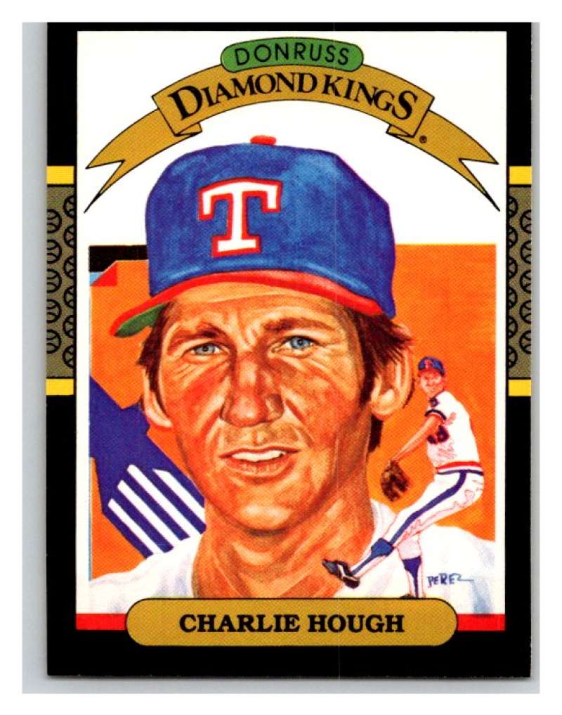 1987 Donruss #7 Charlie Hough Rangers DK MLB Mint Baseball Image 1