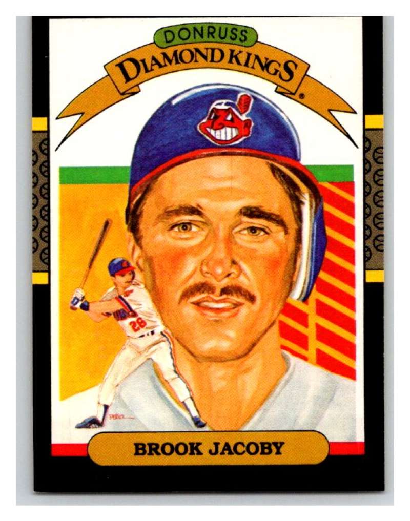 1987 Donruss #8 Brook Jacoby Indians DK MLB Mint Baseball Image 1