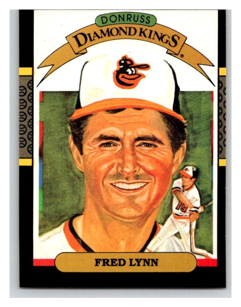 1987 Donruss #9 Fred Lynn Orioles DK MLB Mint Baseball Image 1
