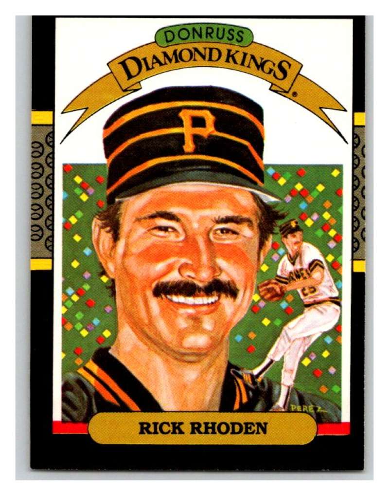 1987 Donruss #10 Rick Rhoden Pirates DK MLB Mint Baseball Image 1