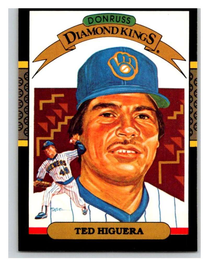1987 Donruss #16 Teddy Higuera Brewers DK MLB Mint Baseball Image 1